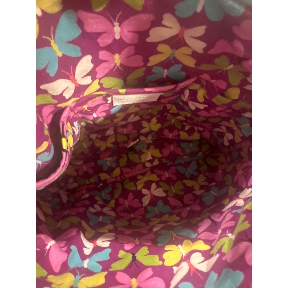 Vera Bradley Purple Floral Butterfly hipster Crossbody Shoulder Bag Purse - Picture 6 of 8